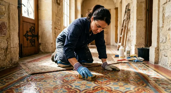 Encaustic Cement Tiles in Nice: A Restoration Guide