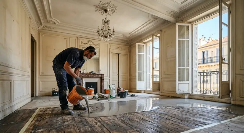 Uneven Floors in Nice's Belle Époque Apartments: A Leveling Guide